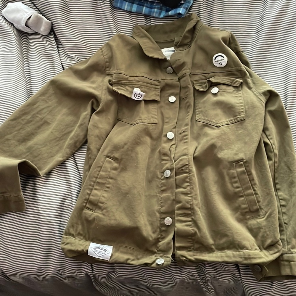 Supmdns jacket army green size large